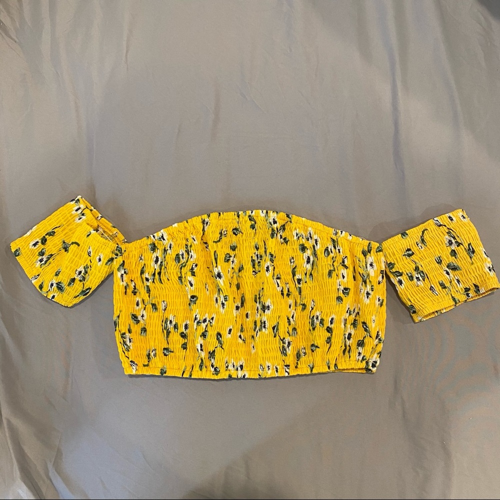 SHEIN Bardot Crop Top